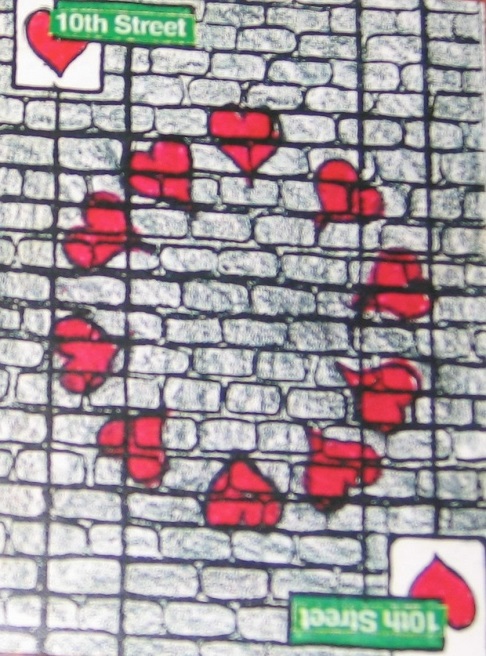 Nate McClain, NY New York City Playing Cards 10 of Hearts