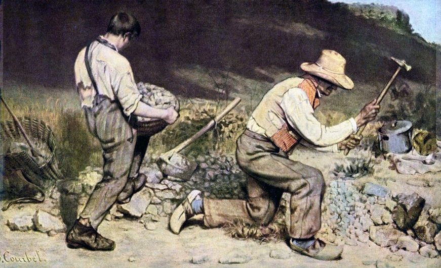 The Stone Breakers by Gustave Courbet (c. 1849 - 1850)
