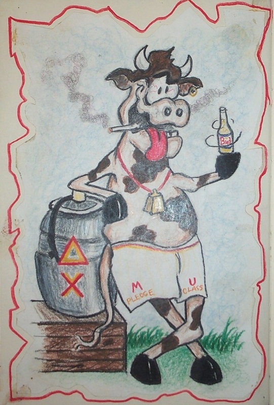 Delta Chi Cow (1991) by Nate McClain