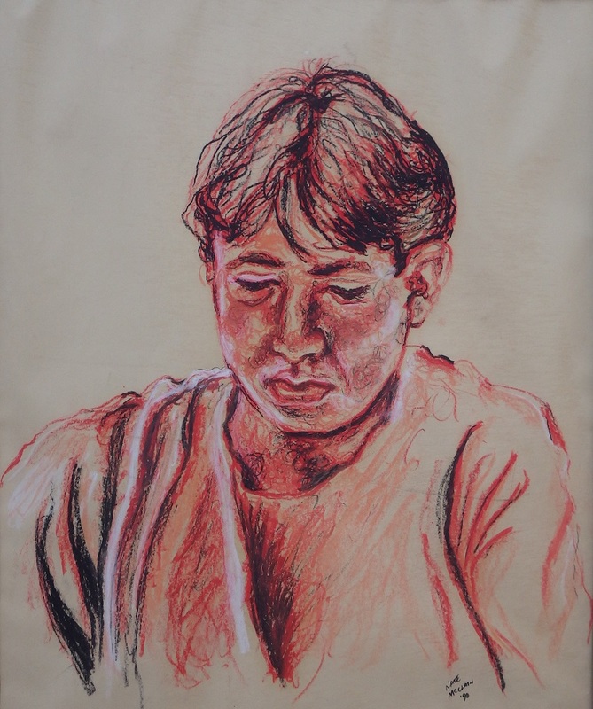 Portrait Study of Chris (1990) by Nate McClain