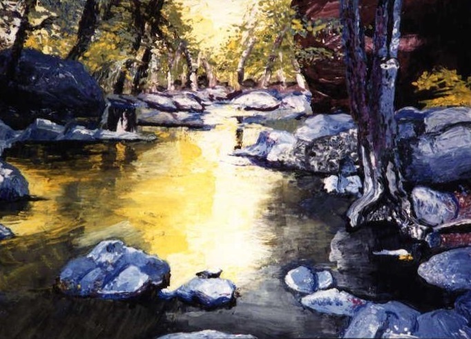 Woodland Stream (1988) by Nate McClain